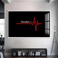 Artronauts Glass Print S | 72x46 cm | 28.3"x18.1" / White Sacred Beginning- Islamic Tempered Glass Wall Art