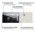 Artronauts Glass Print Absolute Trust- Islamic Tempered Glass Wall Art