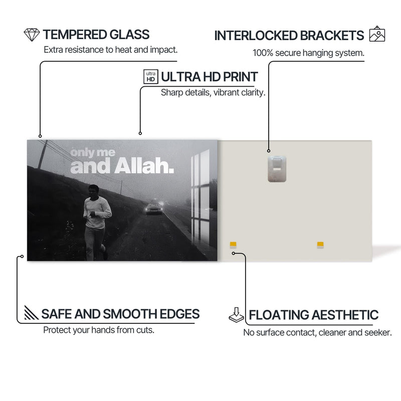 Artronauts Glass Print Absolute Trust- Islamic Tempered Glass Wall Art