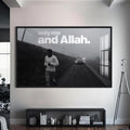 Artronauts Glass Print S | 72x46 cm | 28.3"x18.1" / Black Absolute Trust- Islamic Tempered Glass Wall Art