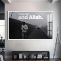 Artronauts Glass Print S | 72x46 cm | 28.3"x18.1" / White Absolute Trust- Islamic Tempered Glass Wall Art