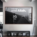 Artronauts Glass Print S | 72x46 cm | 28.3"x18.1" / Walnut Absolute Trust- Islamic Tempered Glass Wall Art