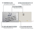 Artronauts Glass Print Bound to Faith- Islamic Tempered Glass Wall Art
