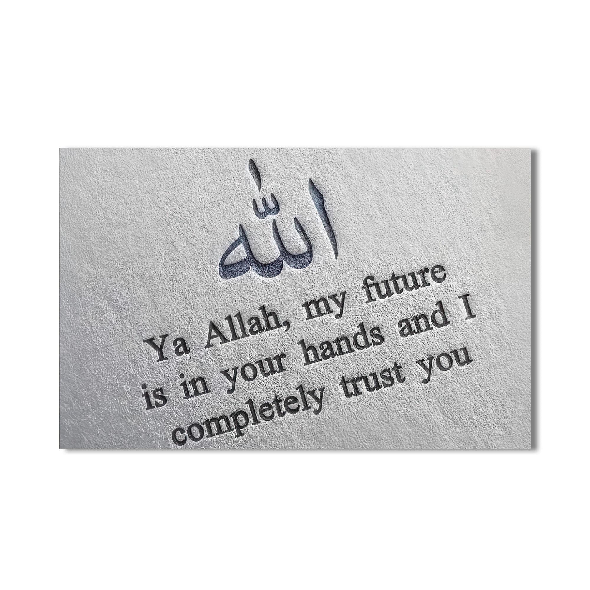 Bound to Faith- Islamic Tempered Glass Wall Art