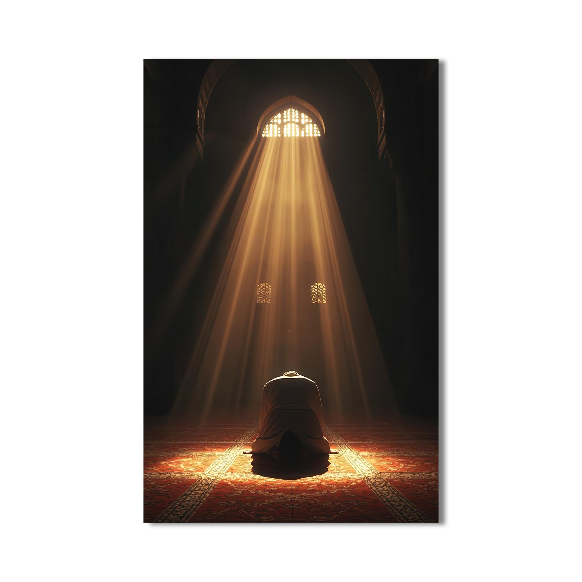 Artronauts Glass Print Light of Salah- Islamic Tempered Glass Wall Art