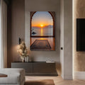 Artronauts Glass Print Islamic Sunset Prayer- Islamic Tempered Glass Wall Art