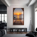 Artronauts Glass Print Islamic Sunset Prayer- Islamic Tempered Glass Wall Art