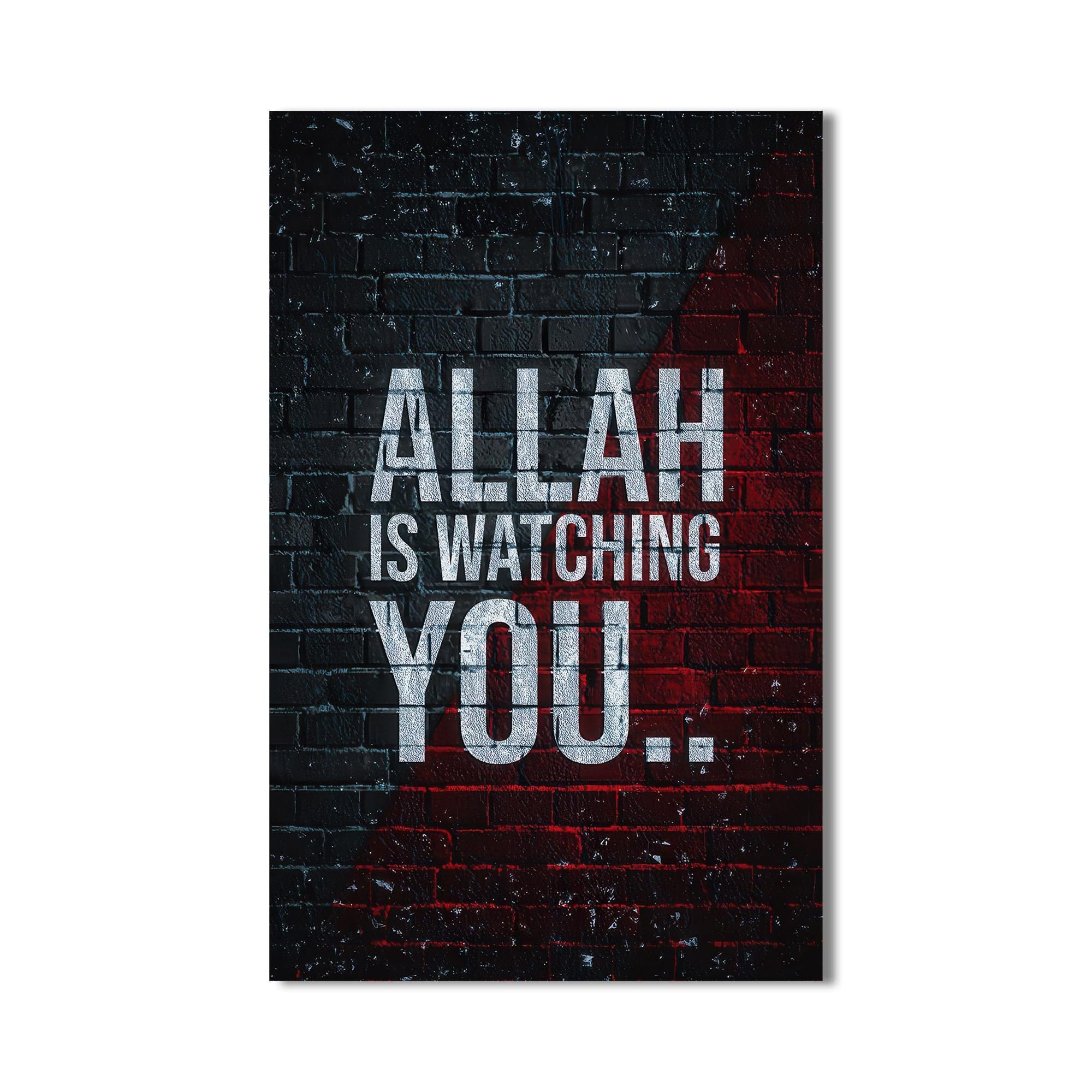Artronauts Glass Print Allah Is Watching- Islamic Tempered Glass Wall Art
