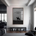Artronauts Glass Print S | 72x46 cm | 28.3"x18.1" / Walnut Success From Allah- Islamic Tempered Glass Wall Art