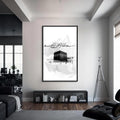 Artronauts Glass Print S | 72x46 cm | 28.3"x18.1" / Black Bismillah Kaaba- Islamic Tempered Glass Wall Art