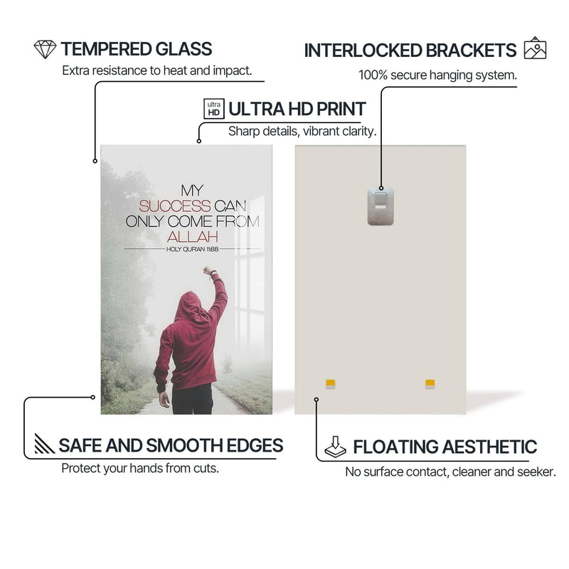Artronauts Glass Print Quran 11:88- Islamic Tempered Glass Wall Art