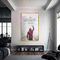 Artronauts Glass Print S | 72x46 cm | 28.3"x18.1" / Gold Quran 11:88- Islamic Tempered Glass Wall Art