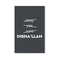 Artronauts Glass Print Insha’Allah- Islamic Tempered Glass Wall Art