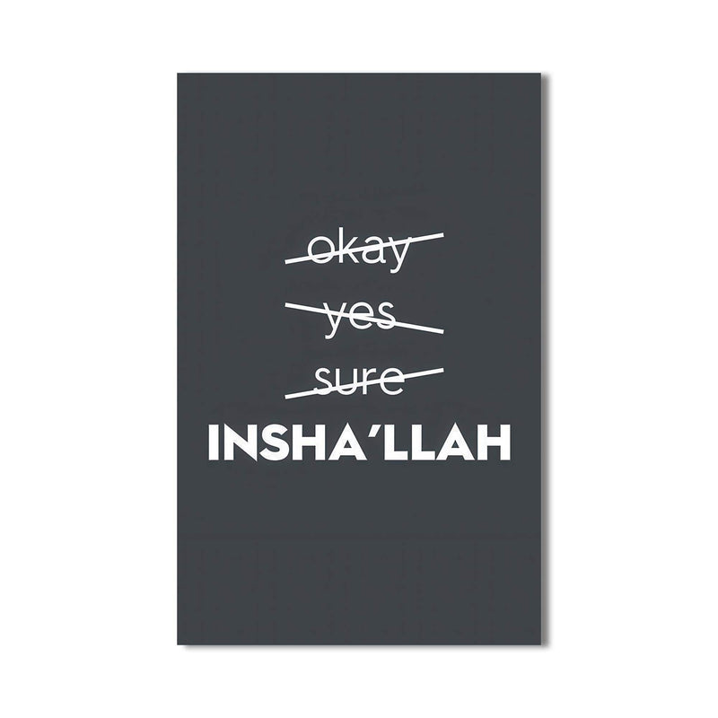 Artronauts Glass Print Insha’Allah- Islamic Tempered Glass Wall Art