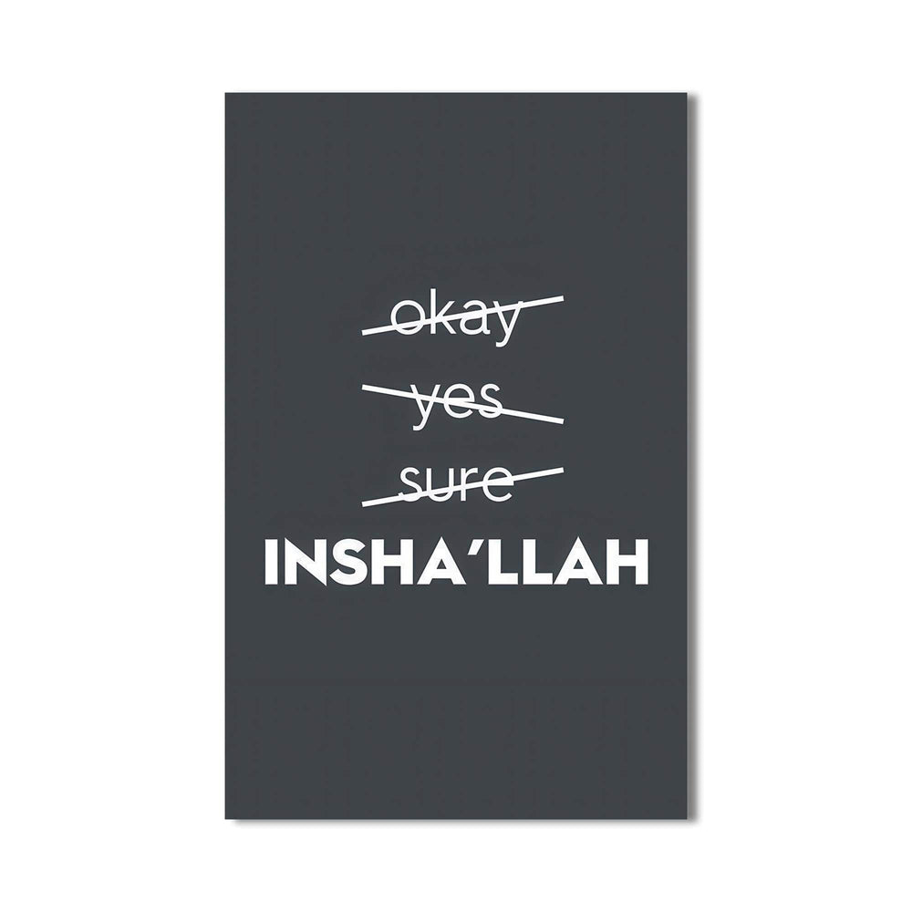 Artronauts Glass Print Insha’Allah- Islamic Tempered Glass Wall Art