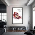 Artronauts Glass Print S | 72x46 cm | 28.3"x18.1" / Black Pomegranate Faith- Judaism Tempered Glass Wall Art