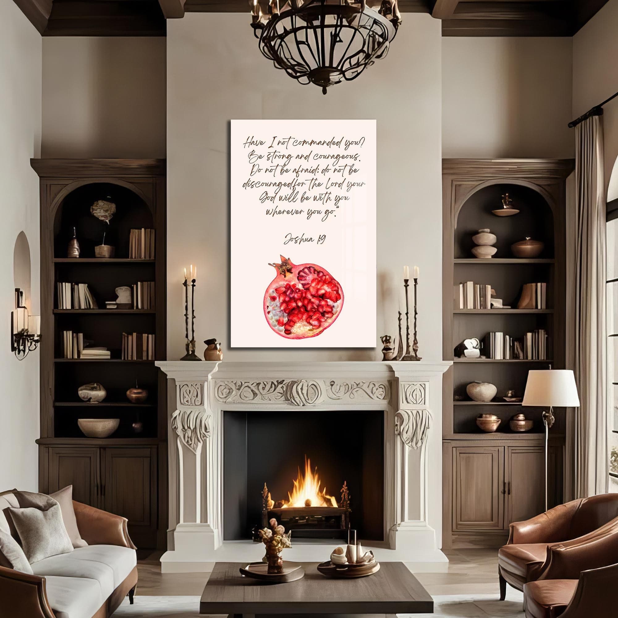 Artronauts Glass Print Joshua Courage- Judaism Tempered Glass Wall Art