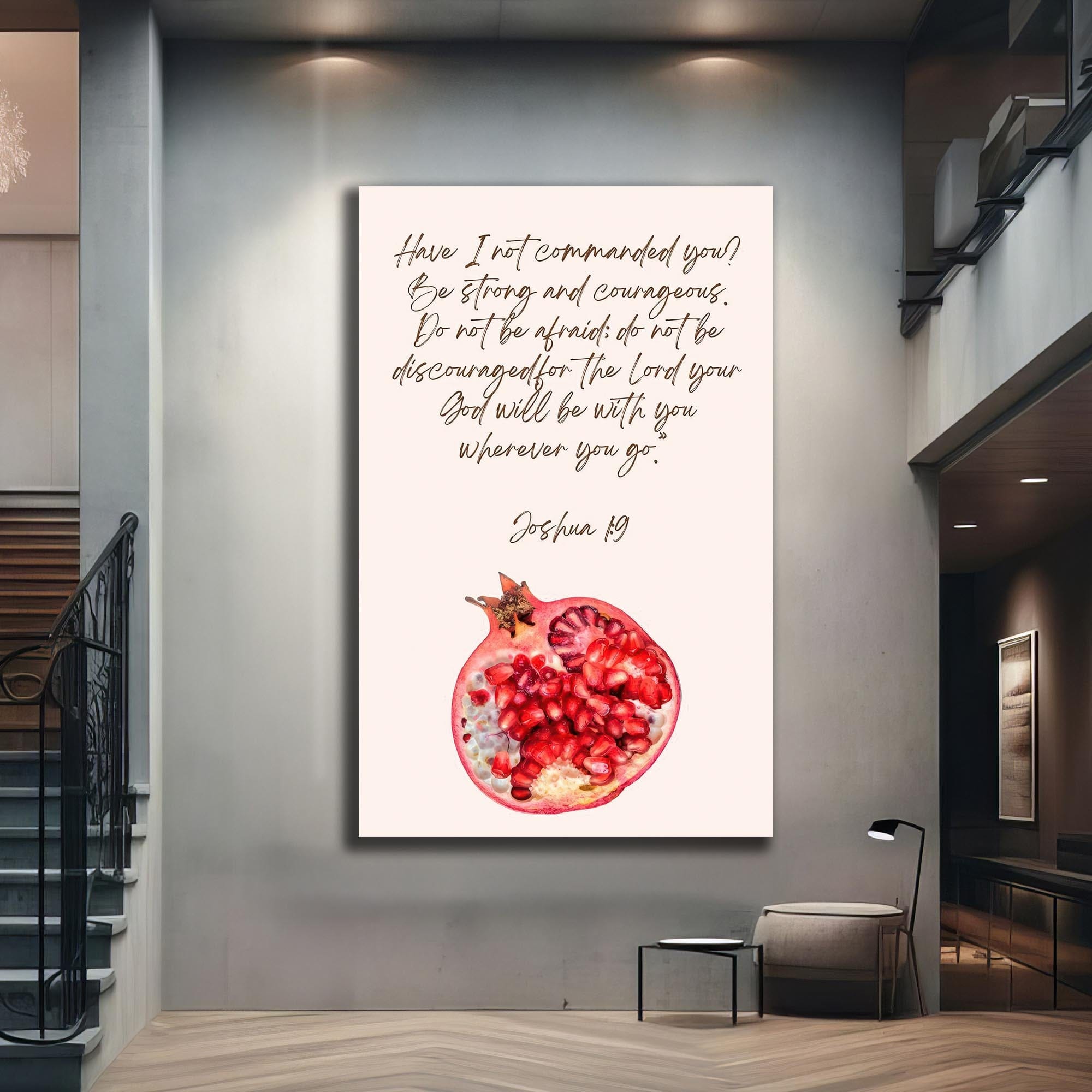 Artronauts Glass Print Joshua Courage- Judaism Tempered Glass Wall Art