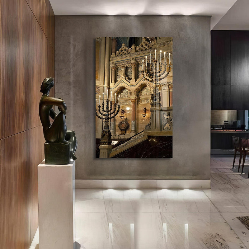 Artronauts Glass Print Sanctuary Light- Judaism Tempered Glass Wall Art