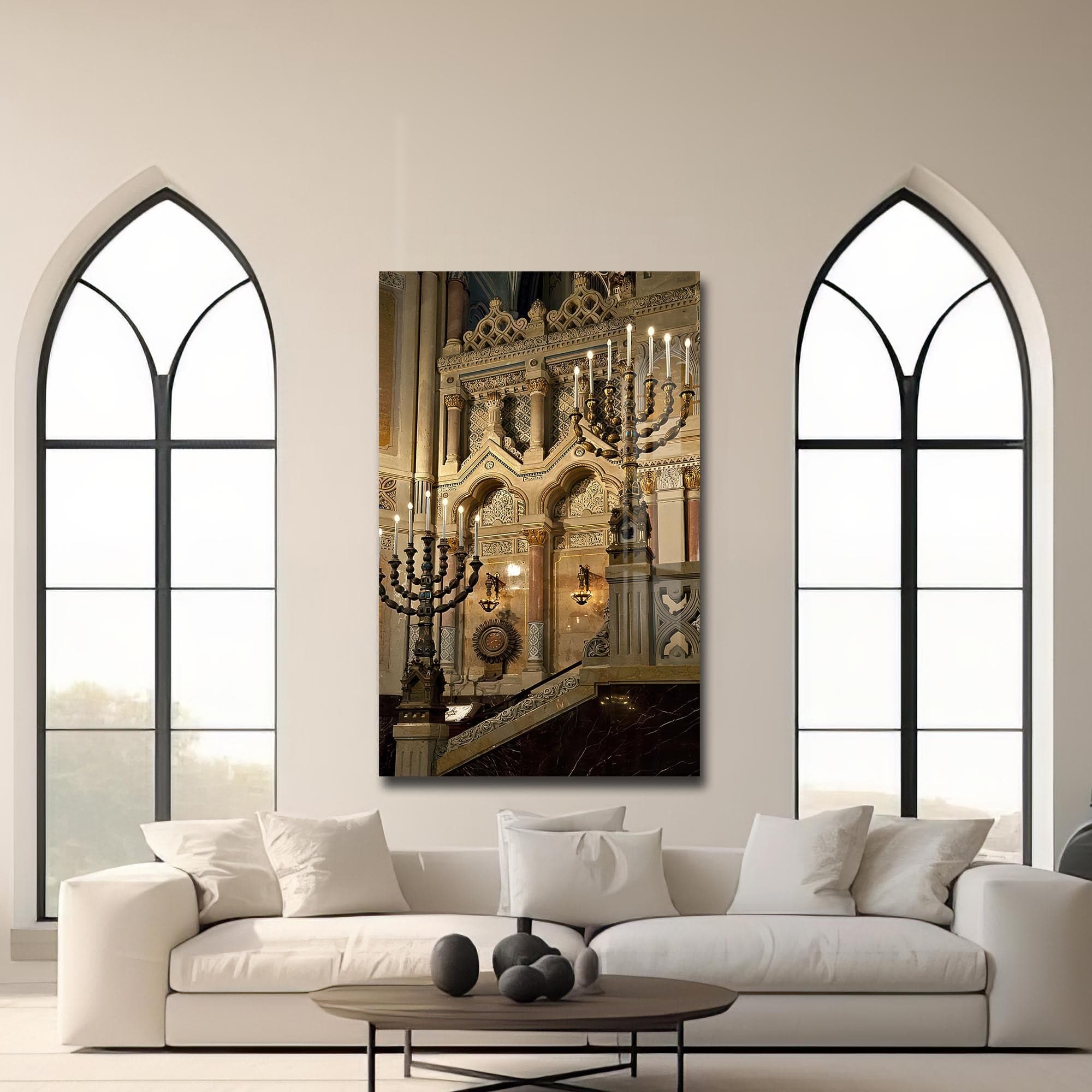 Artronauts Glass Print Sanctuary Light- Judaism Tempered Glass Wall Art