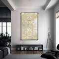 Artronauts Glass Print S | 72x46 cm | 28.3"x18.1" / Black Covenant Script- Judaism Tempered Glass Wall Art