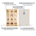 Artronauts Glass Print Symbols Heritage- Judaism Tempered Glass Wall Art