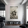 Artronauts Glass Print S | 72x46 cm | 28.3"x18.1" / White Star of David II- Judaism Tempered Glass Wall Art