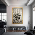Artronauts Glass Print S | 72x46 cm | 28.3"x18.1" / Gold Star of David II- Judaism Tempered Glass Wall Art
