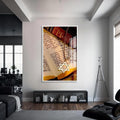 Artronauts Glass Print S | 72x46 cm | 28.3"x18.1" / White Star of David- Judaism Tempered Glass Wall Art