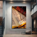 Artronauts Glass Print Star of David- Judaism Tempered Glass Wall Art