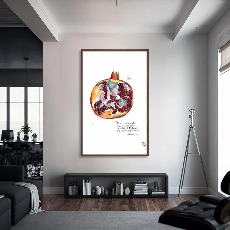 Artronauts Glass Print S | 72x46 cm | 28.3"x18.1" / Walnut Seeds of Promise- Judaism Tempered Glass Wall Art