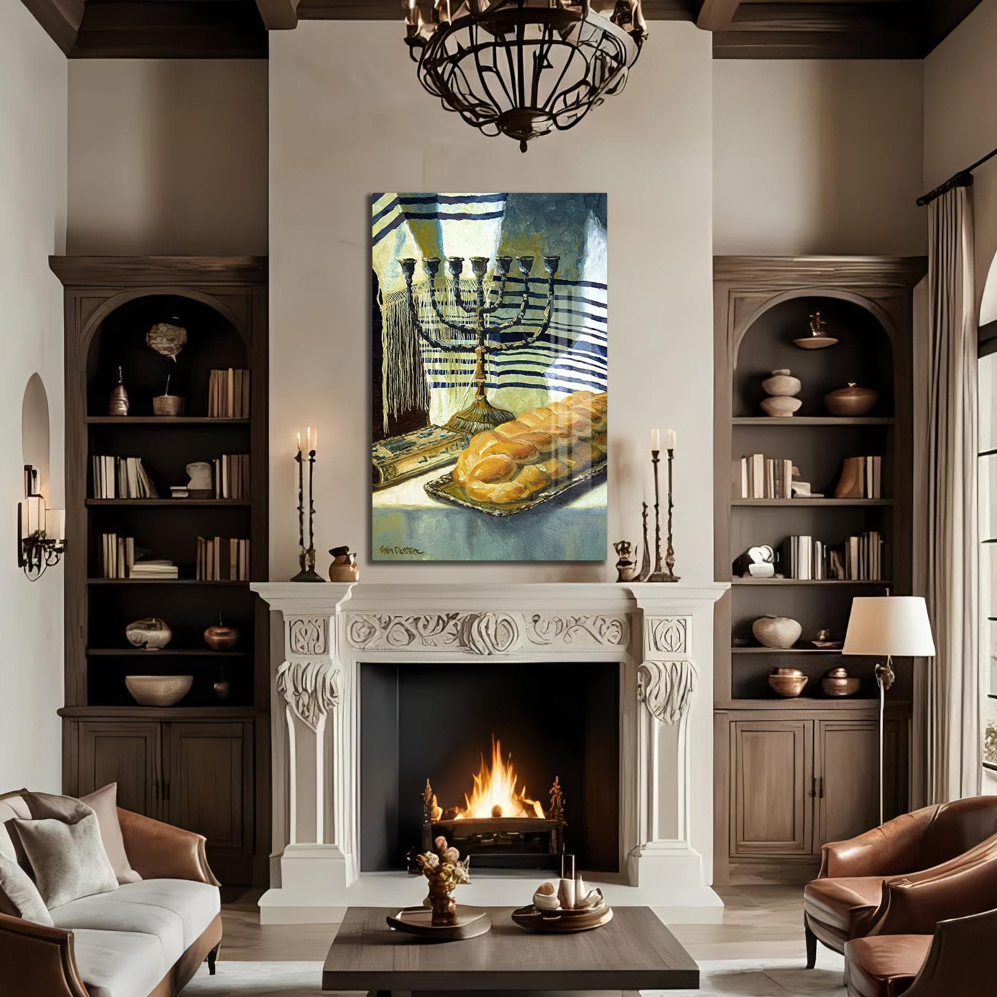 Artronauts Glass Print Shabbat Stillness- Judaism Tempered Glass Wall Art