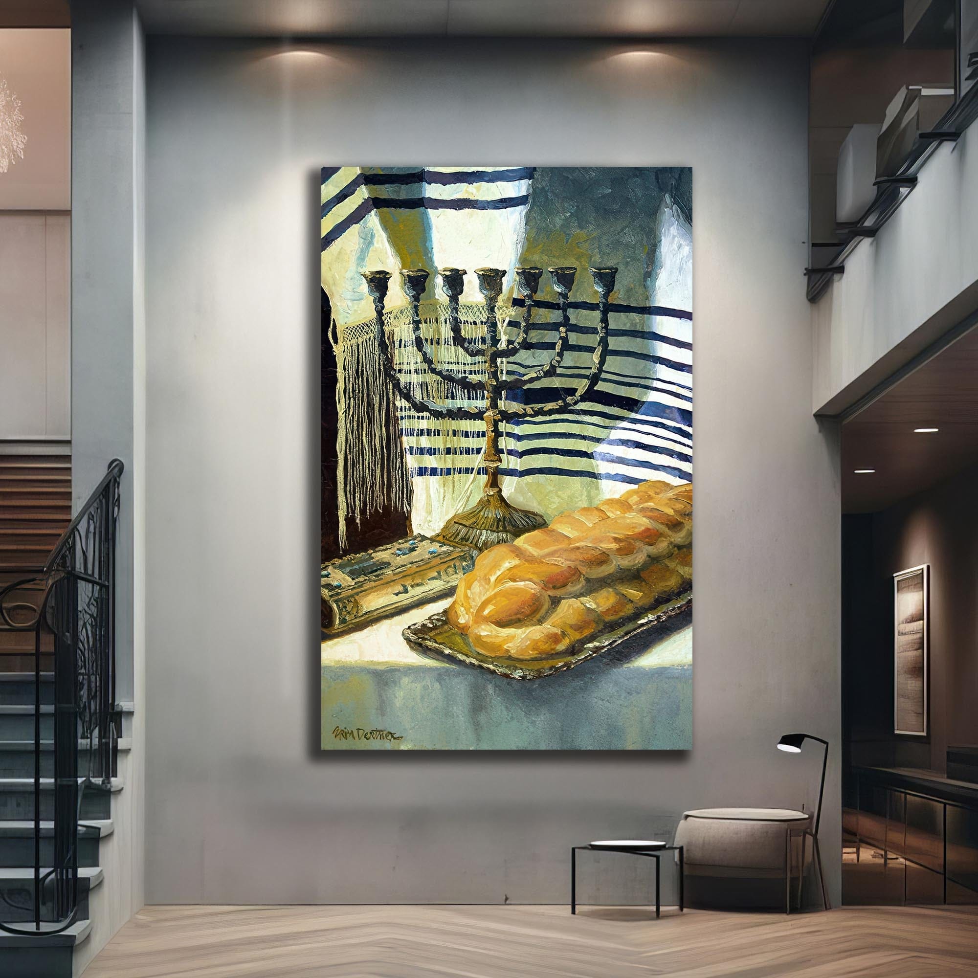 Artronauts Glass Print Shabbat Stillness- Judaism Tempered Glass Wall Art