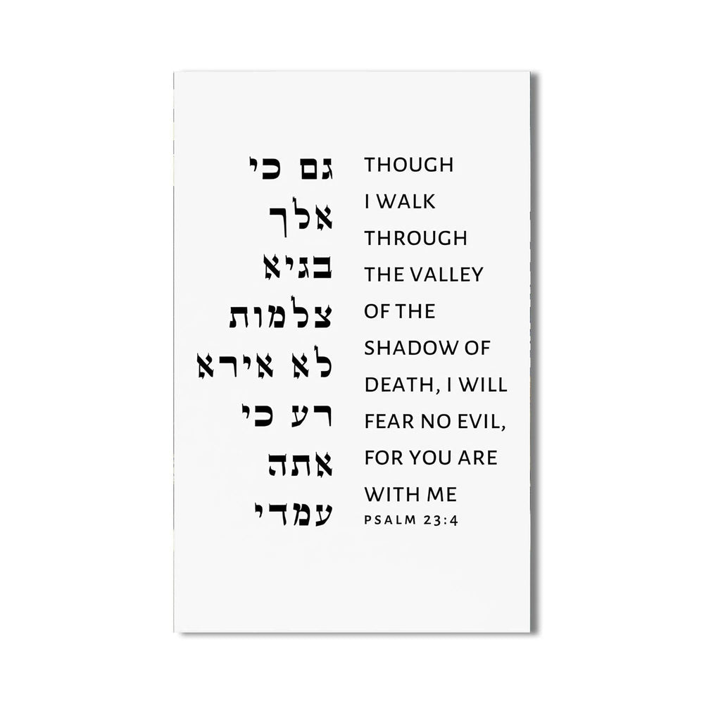 Artronauts Glass Print Fear No Shadow- Judaism Tempered Glass Wall Art