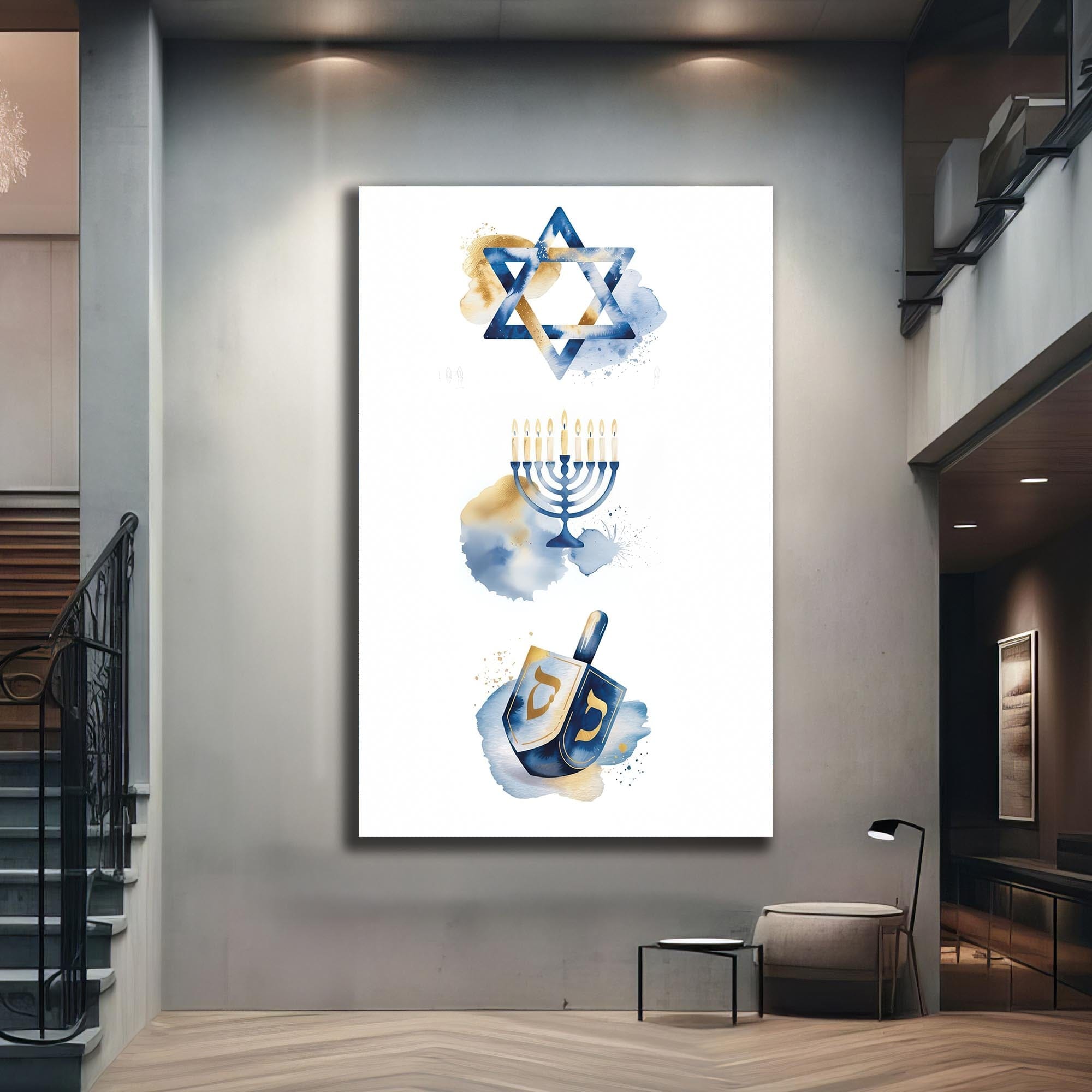 Artronauts Glass Print Sacred Symbols- Judaism Tempered Glass Wall Art