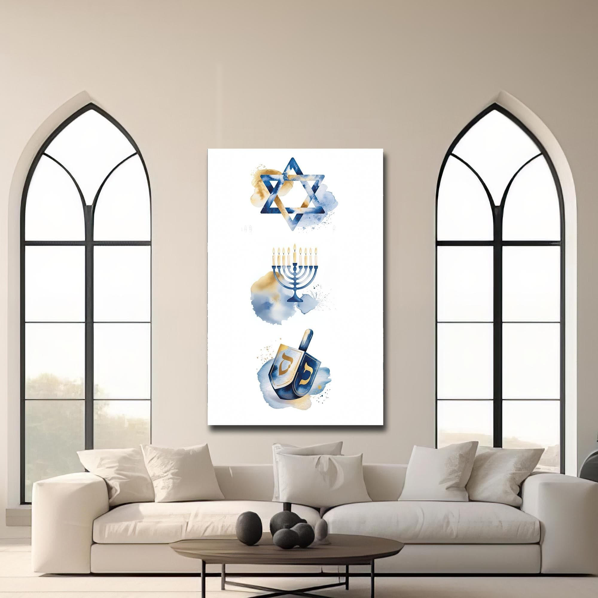 Artronauts Glass Print Sacred Symbols- Judaism Tempered Glass Wall Art