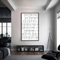 Artronauts Glass Print S | 72x46 cm | 28.3"x18.1" / Black Modeh Ani- Judaism Tempered Glass Wall Art