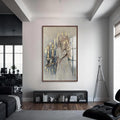 Artronauts Glass Print S | 72x46 cm | 28.3"x18.1" / Walnut Shabbat Prayer- Judaism Tempered Glass Wall Art