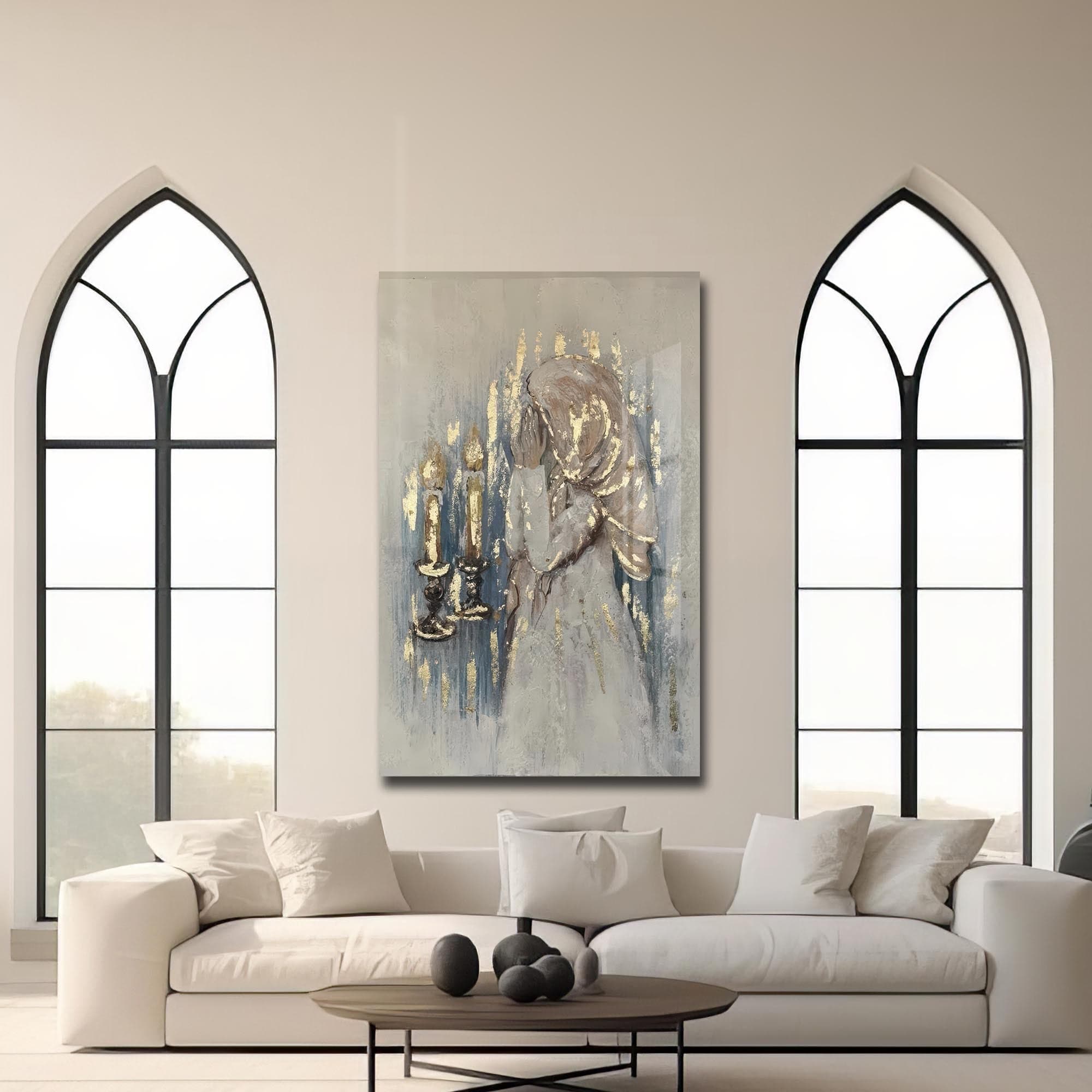 Artronauts Glass Print Shabbat Prayer- Judaism Tempered Glass Wall Art