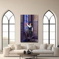 Artronauts Glass Print First Candle- Judaism Tempered Glass Wall Art
