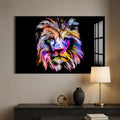 Artronauts Glass Print Chromatic Mane Lion – Animal Tempered Glass Wall Art