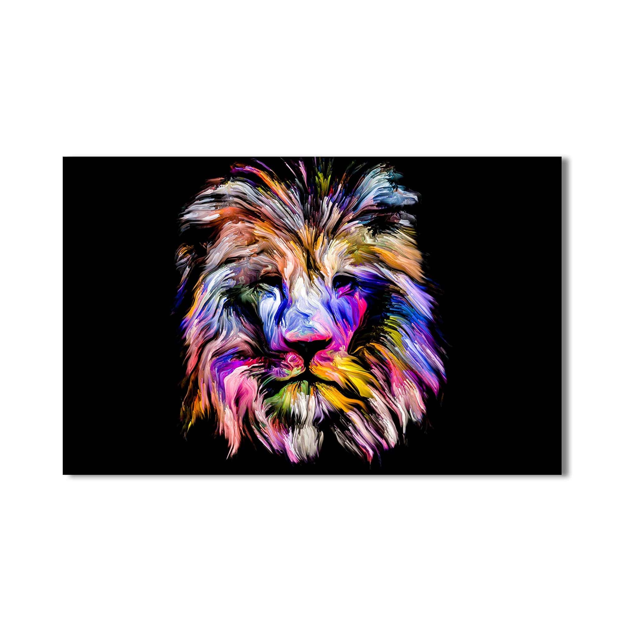 Artronauts Glass Print Chromatic Mane Lion – Animal Tempered Glass Wall Art