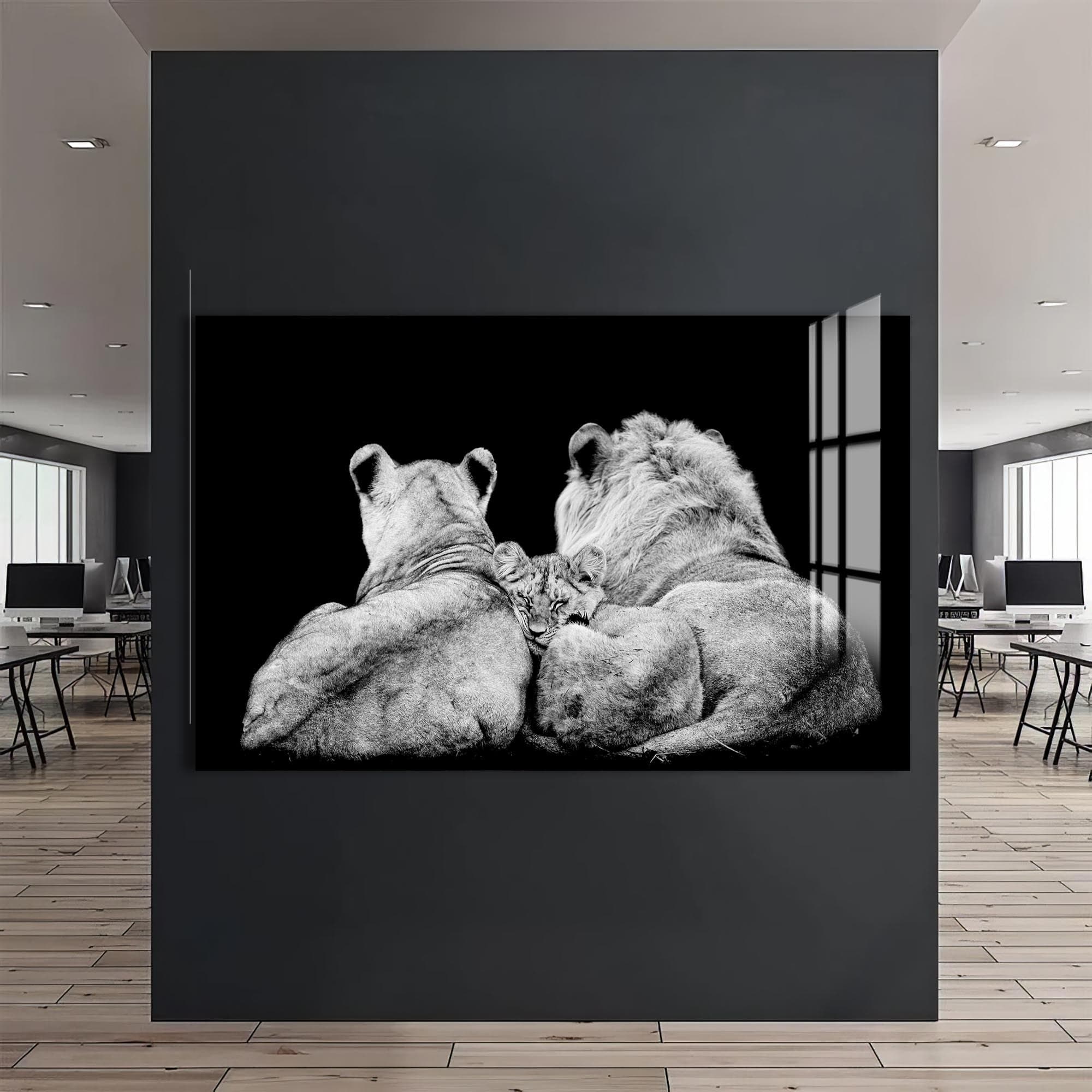 Artronauts Glass Print Family Guard – Animal Tempered Glass Wall Art