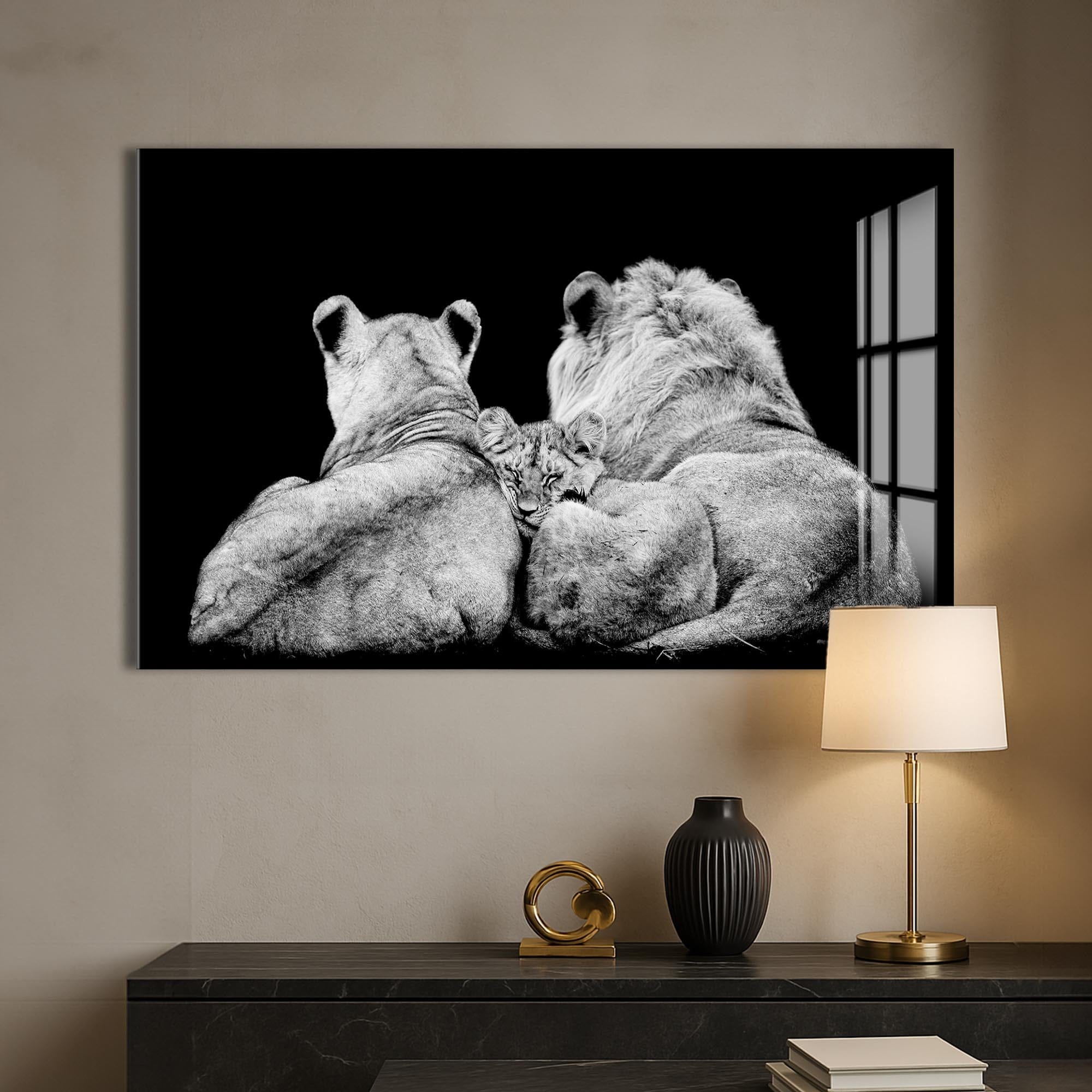 Artronauts Glass Print Family Guard – Animal Tempered Glass Wall Art