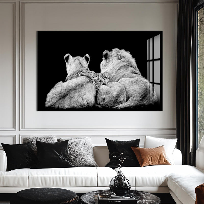 Artronauts Glass Print Family Guard – Animal Tempered Glass Wall Art