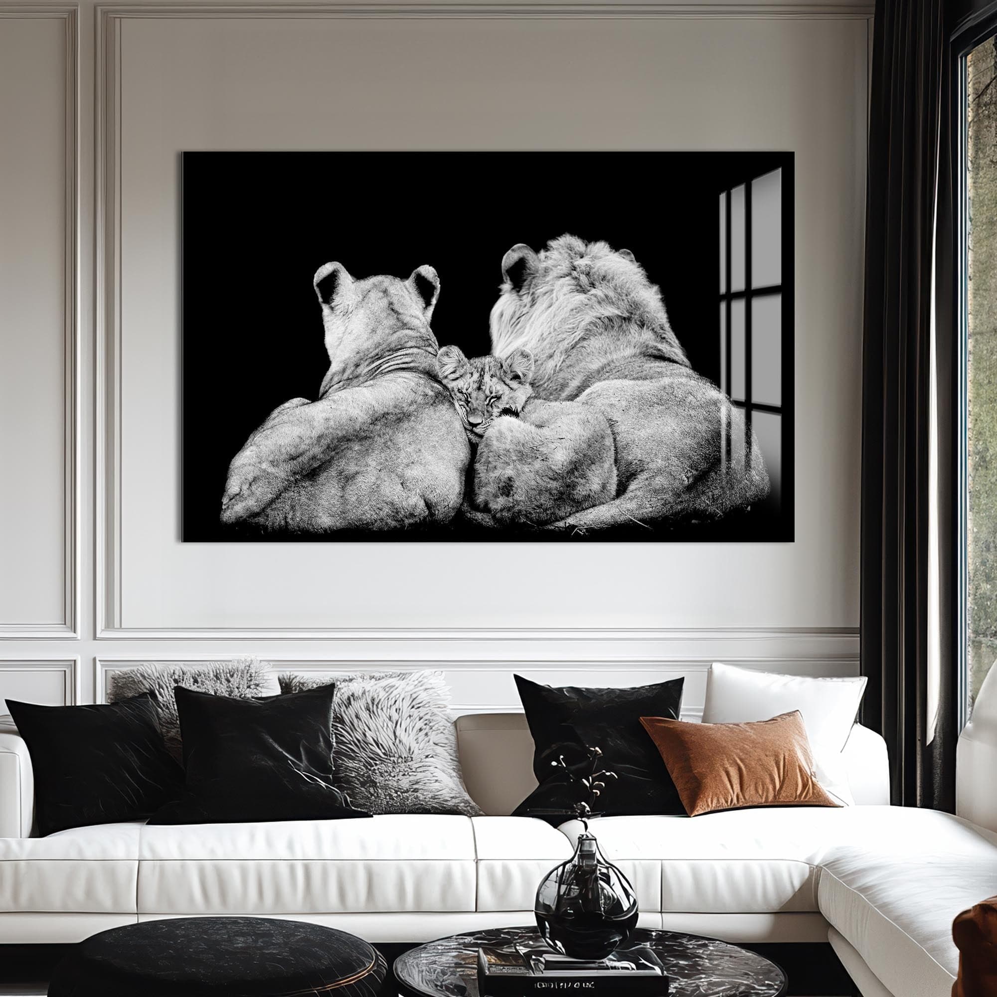 Artronauts Glass Print Family Guard – Animal Tempered Glass Wall Art