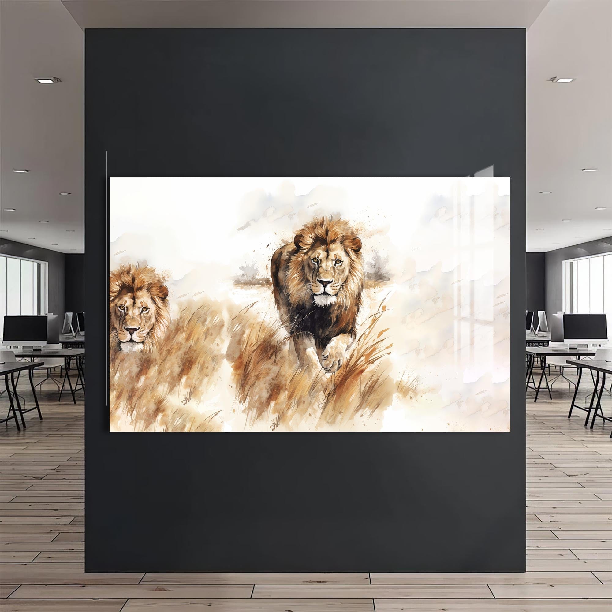 Artronauts Glass Print Savannah Charge – Animal Tempered Glass Wall Art