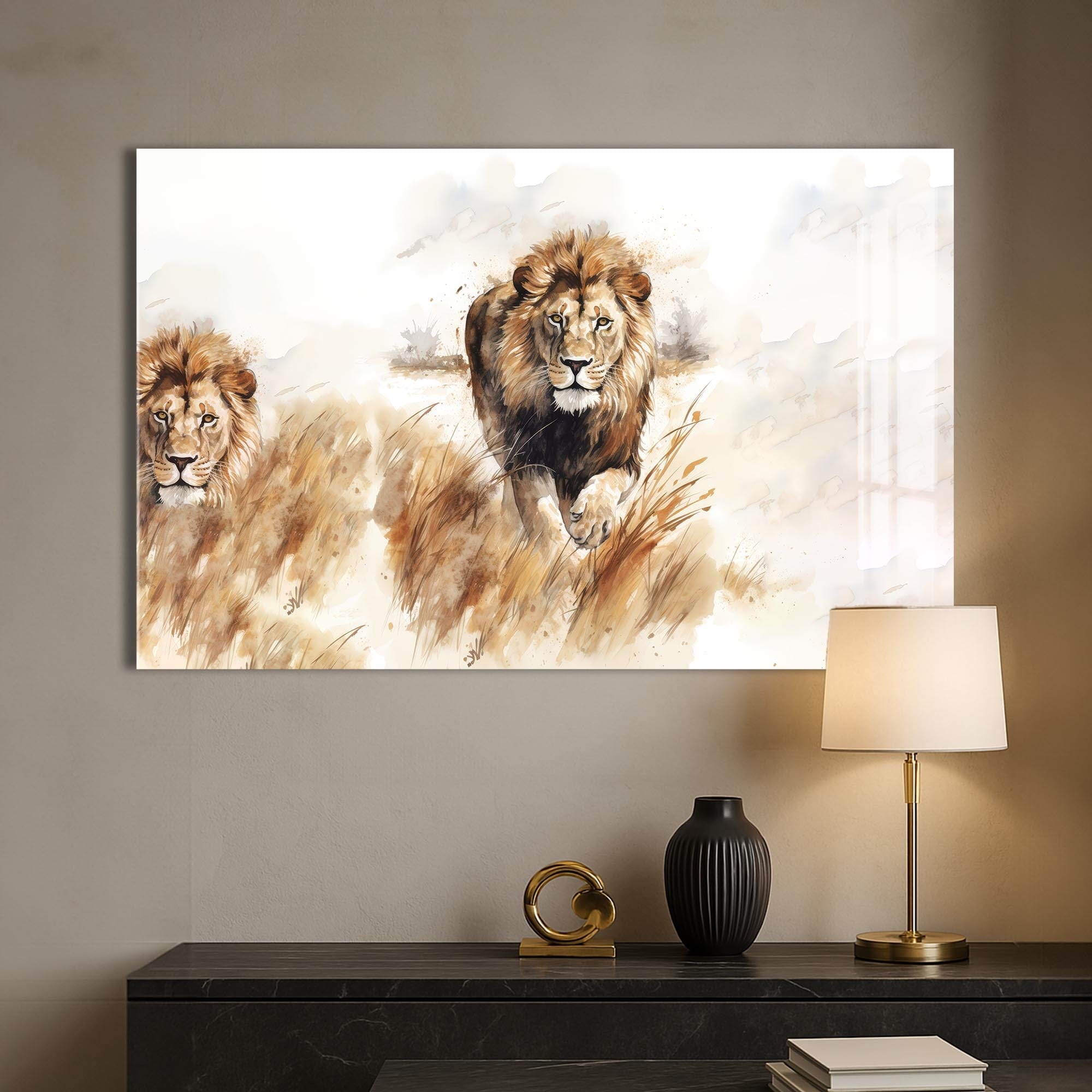 Artronauts Glass Print Savannah Charge – Animal Tempered Glass Wall Art