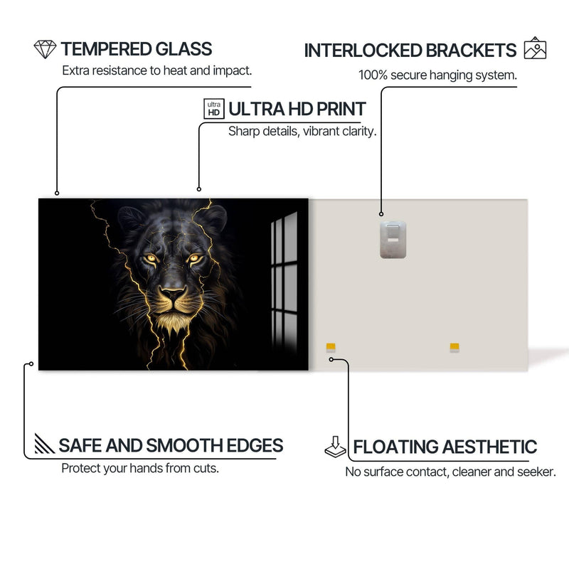 Artronauts Glass Print Storm King – Animal Tempered Glass Wall Art