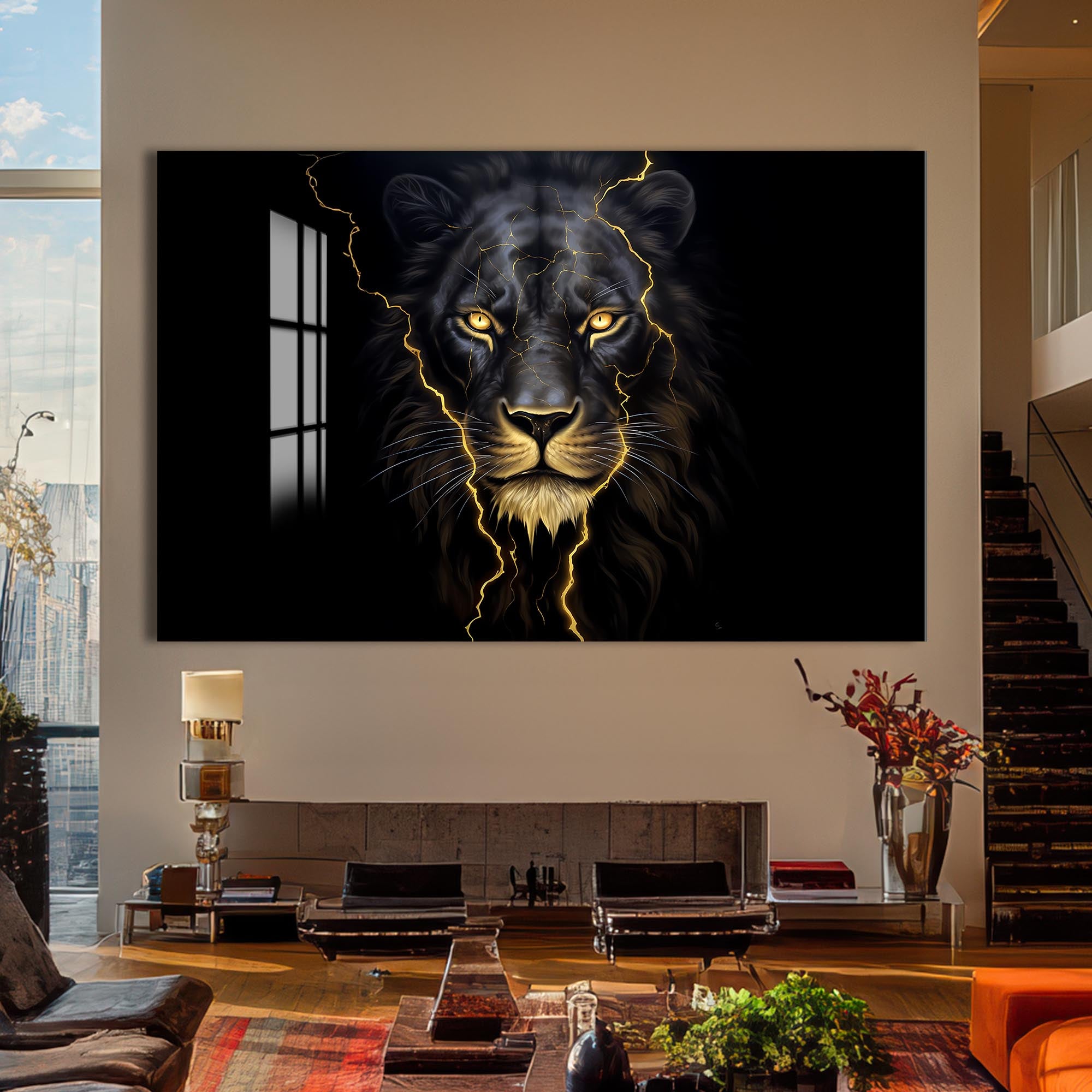 Storm King – Animal Tempered Glass Wall Art